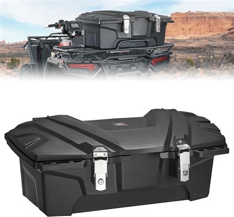 atv cargo box steel|best atv rear storage box.